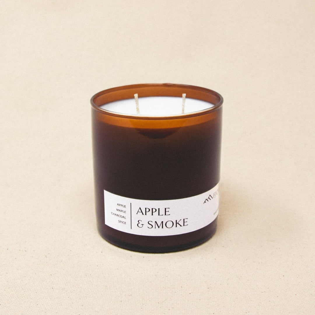 Apple & Smoke Amber Jar Candle - FJORD AND FABLE
