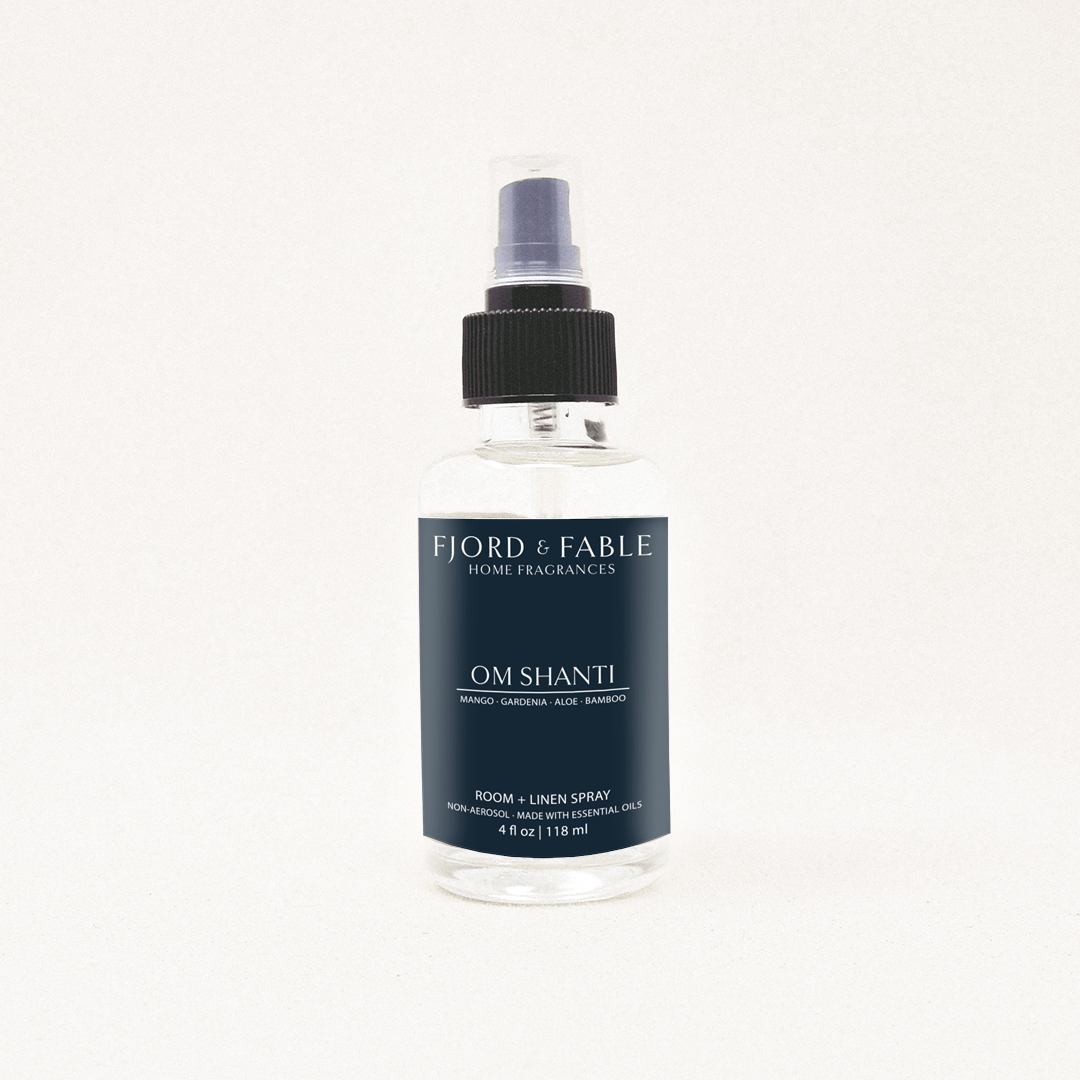 Om Shanti Room + Linen Spray - FJORD AND FABLE