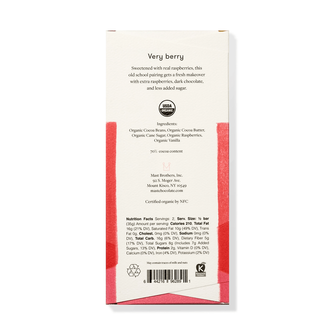 Raspberry Dark Chocolate Bar - FJORD AND FABLE