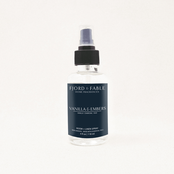 Vanilla & Embers Room + Linen Spray - FJORD AND FABLE