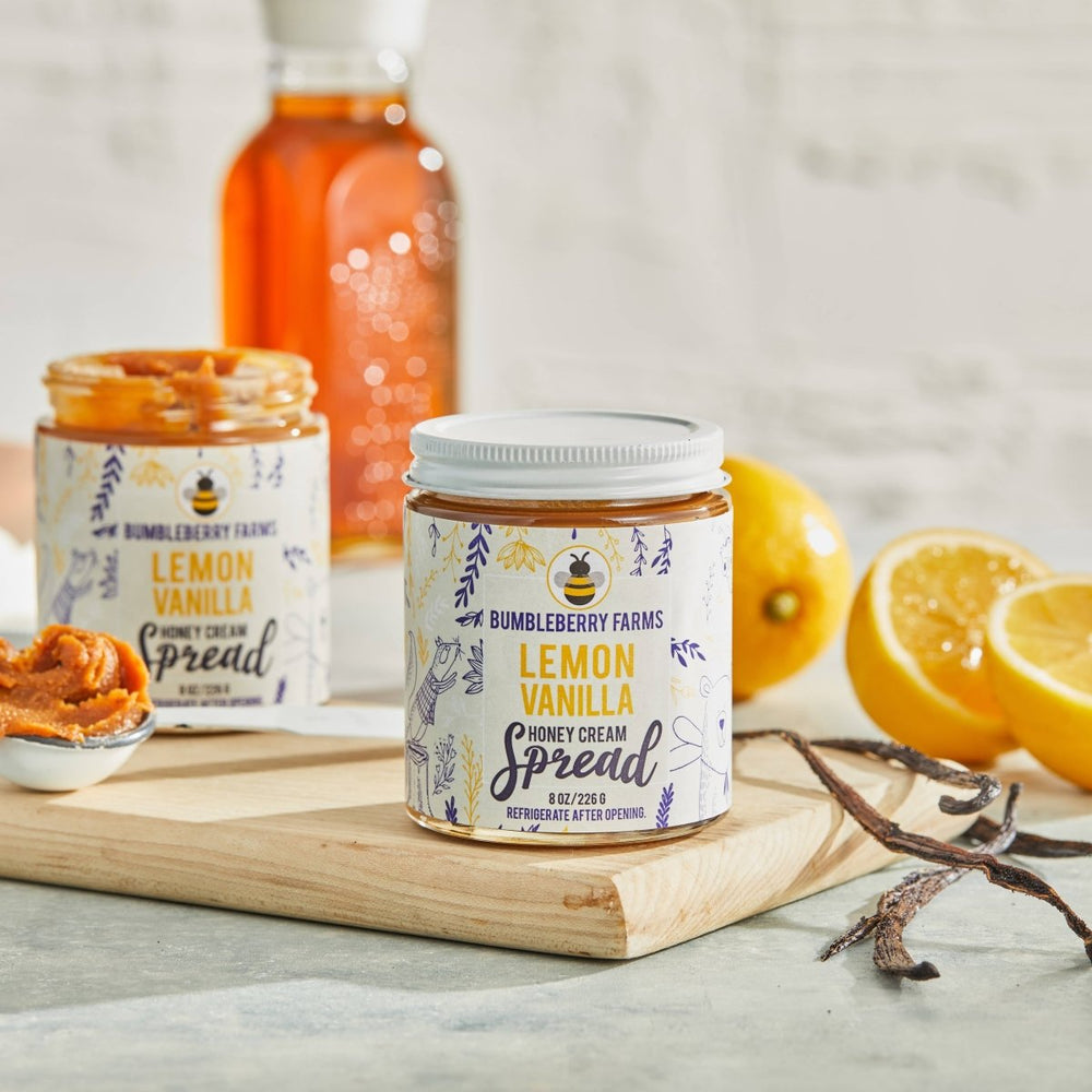 Lemon Vanilla Honey Cream Spread - FJORD AND FABLE