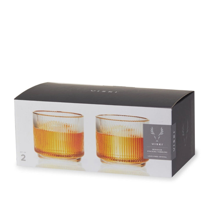 Meridian Crystal Lowball Tumblers · Set of 2 - FJORD AND FABLE