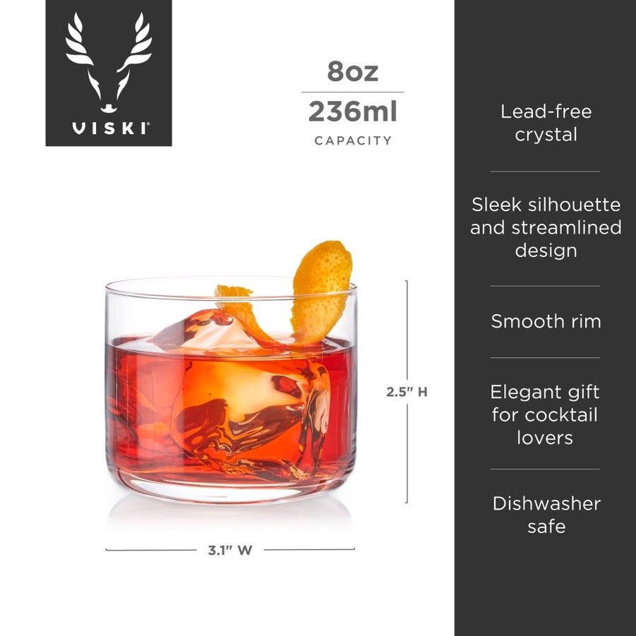 Raye Crystal Negroni Glasses · Set of 2 - FJORD AND FABLE