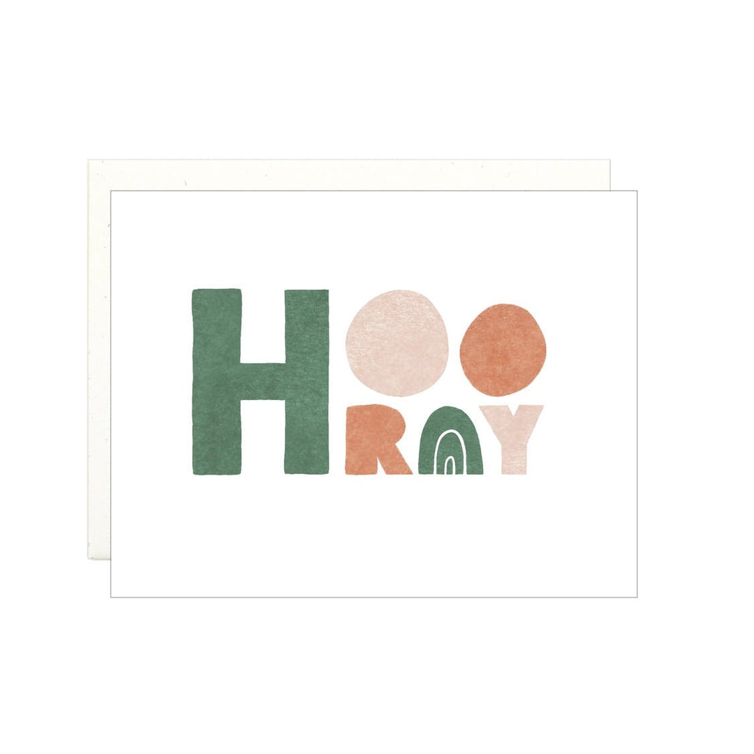 Hooray Block Letters - Card - FJORD AND FABLE