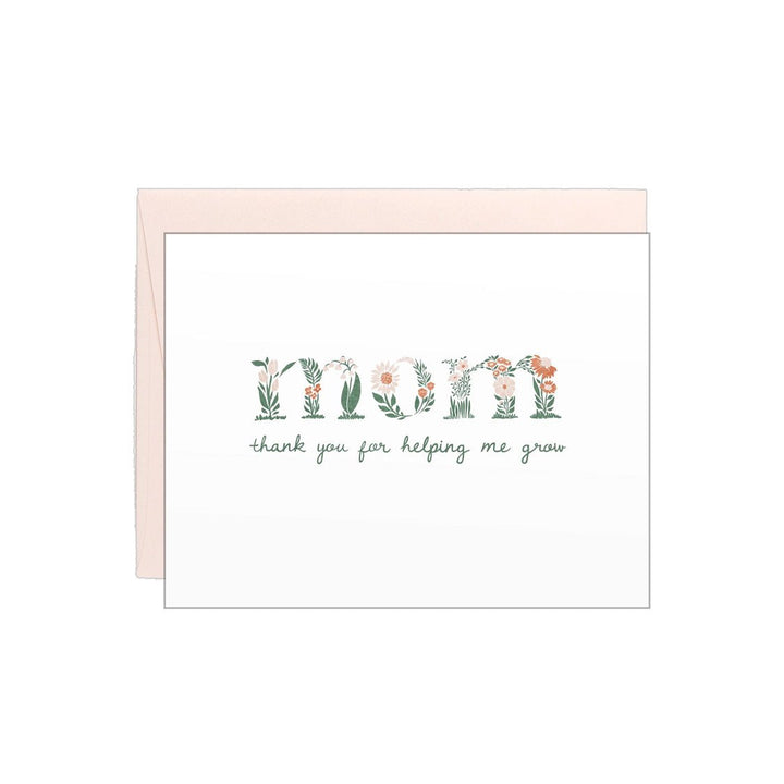 Mom Thank You For Helping Me Grow - Card - FJORD AND FABLE
