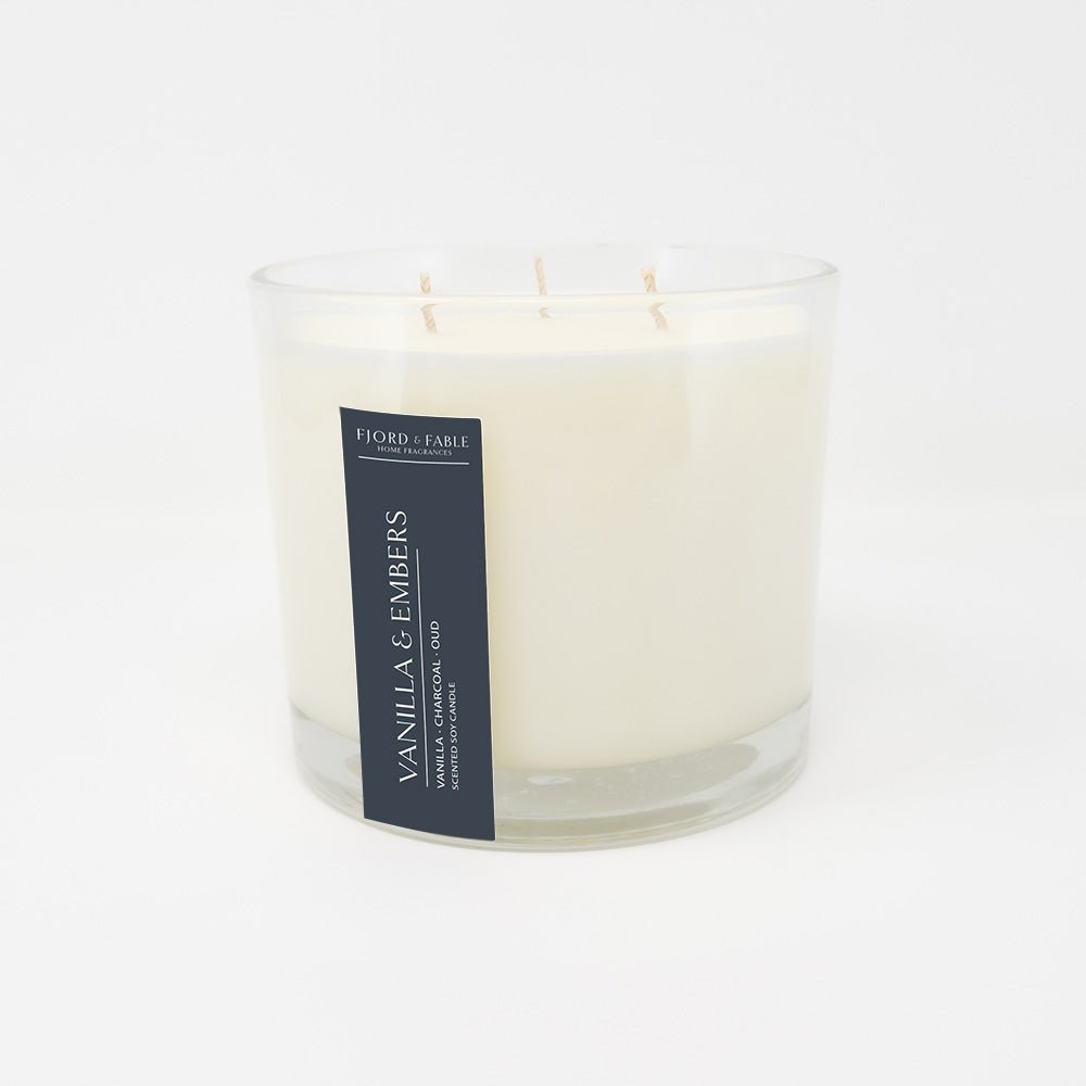 Vanilla & Embers Giant Candle - FJORD AND FABLE