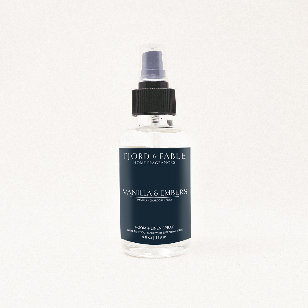 Vanilla & Embers Room + Linen Spray - FJORD AND FABLE